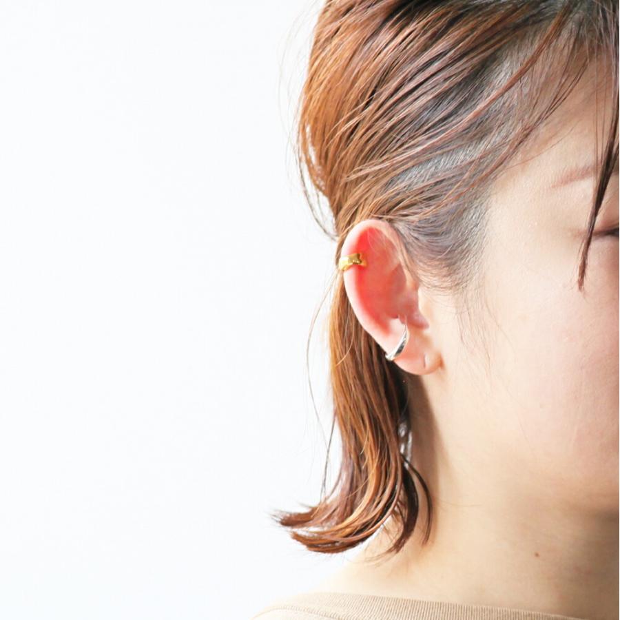 UNKNOWN. (アンノウン) / silver925 U417 RIPPLING イヤーカフ M - シルバー (片耳タイプ)  レディース メンズ ユニセックス イヤカフ ノンホー… | UNKNOWN. | 10