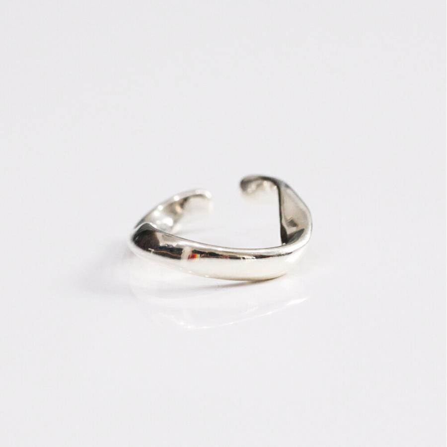 UNKNOWN. (アンノウン) / silver925 U417 RIPPLING イヤーカフ M - シルバー (片耳タイプ)  レディース メンズ ユニセックス イヤカフ ノンホー… | UNKNOWN. | 02