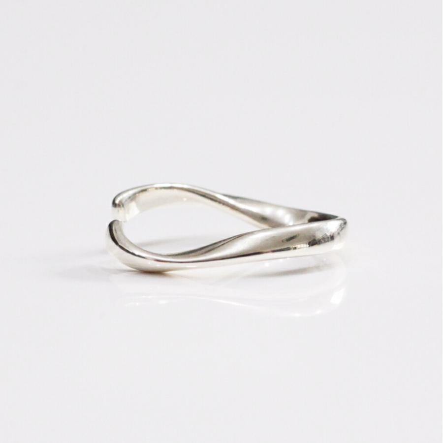 UNKNOWN. (アンノウン) / silver925 U417 RIPPLING イヤーカフ M - シルバー (片耳タイプ)  レディース メンズ ユニセックス イヤカフ ノンホー… | UNKNOWN. | 03