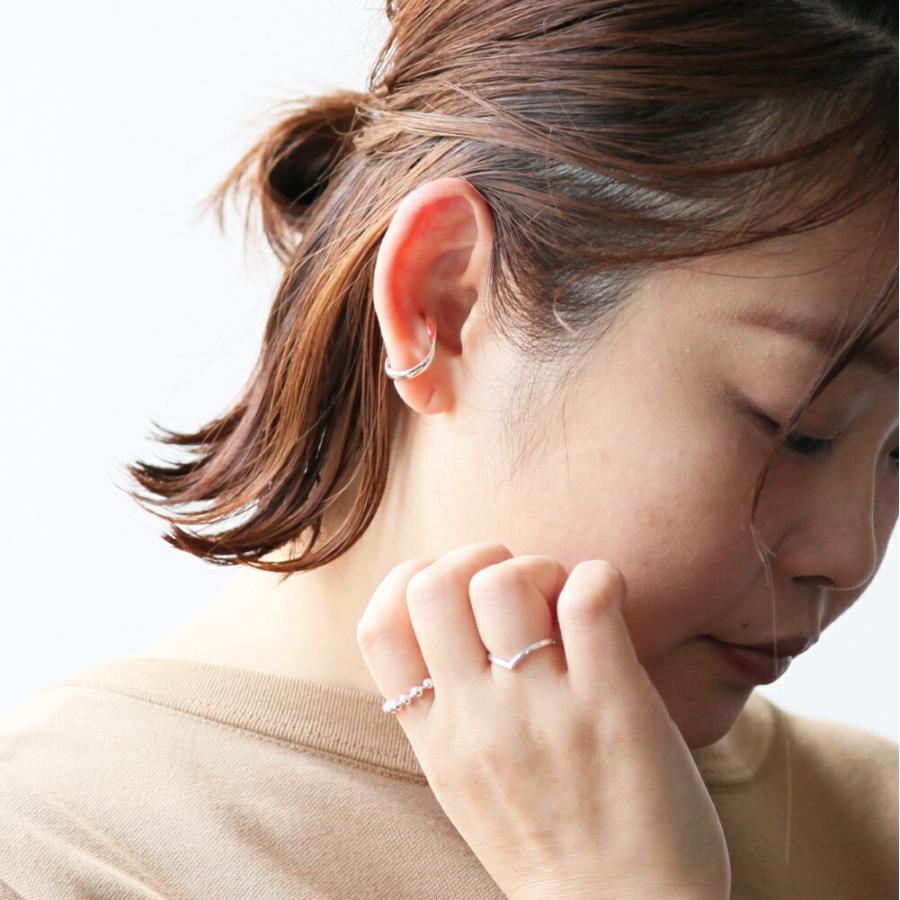 UNKNOWN. (アンノウン) / silver925 U417 RIPPLING イヤーカフ M - シルバー (片耳タイプ)  レディース メンズ ユニセックス イヤカフ ノンホー… | UNKNOWN. | 06