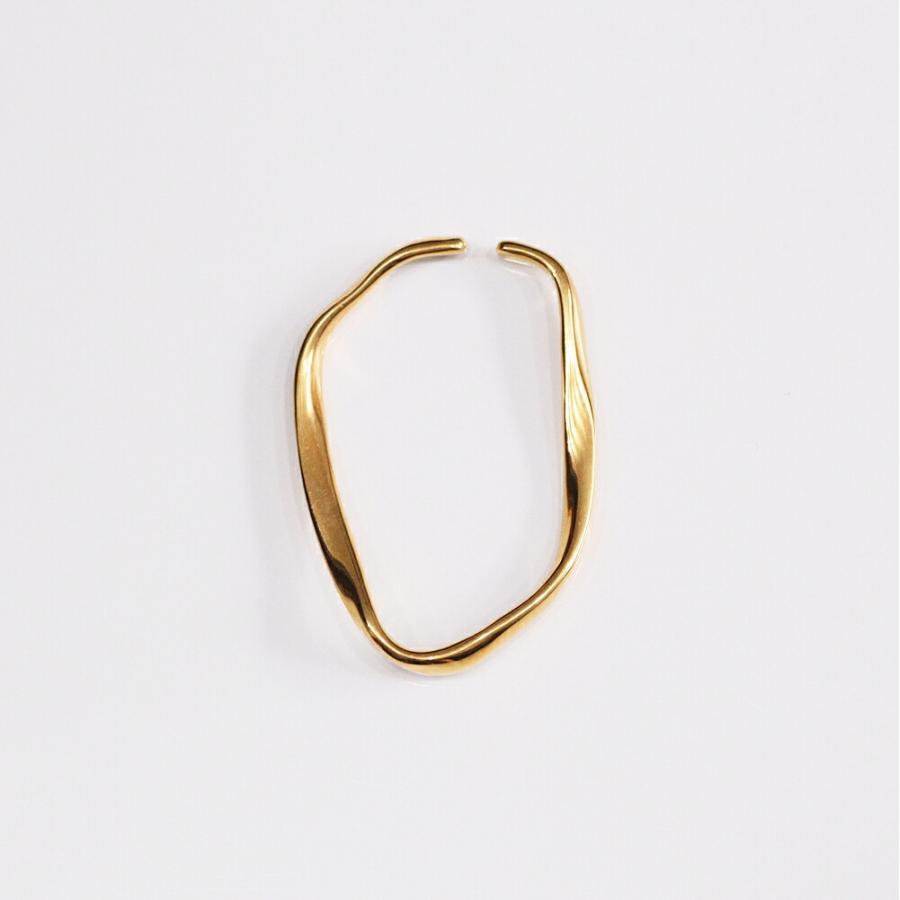 UNKNOWN. (アンノウン) / Goldplate U418 RIPPLING イヤーカフ L - ゴールド (片耳タイプ)  レディース メンズ ユニセックス イヤカフ ノンホー… | UNKNOWN. | 01