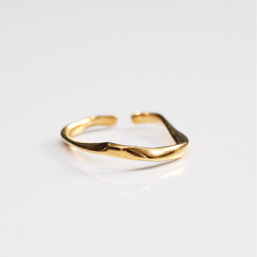 UNKNOWN. (アンノウン) / Goldplate U418 RIPPLING イヤーカフ L - ゴールド (片耳タイプ)  レディース メンズ ユニセックス イヤカフ ノンホー… | UNKNOWN. | 05