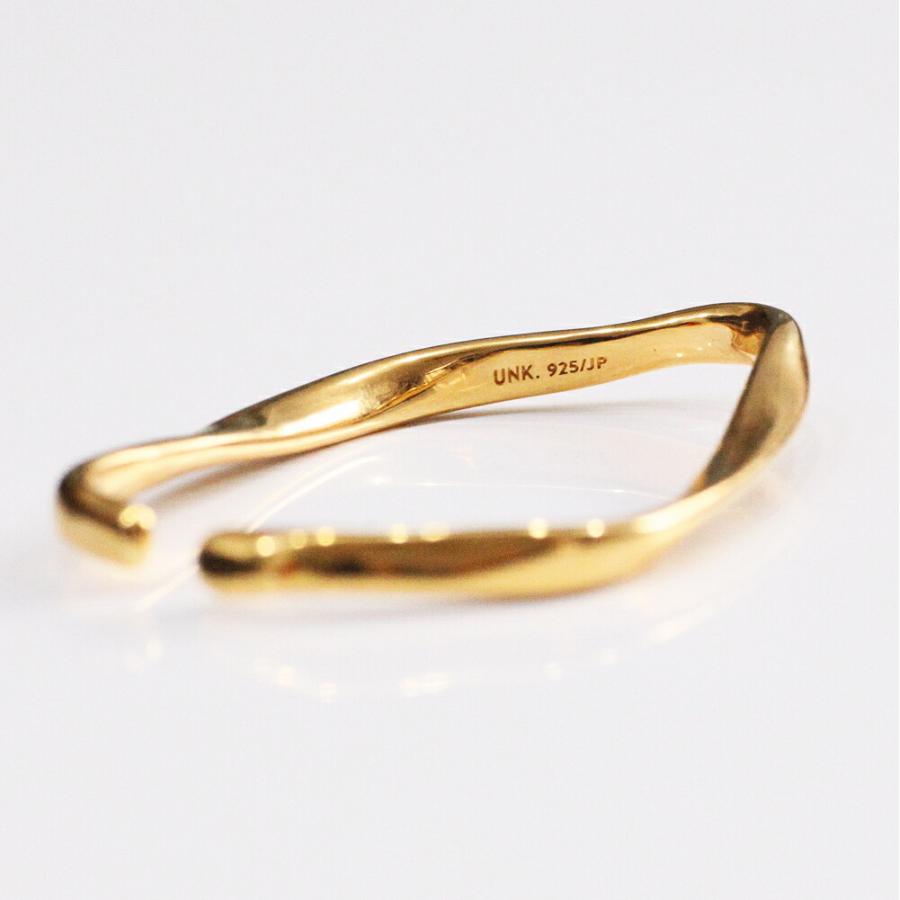 UNKNOWN. (アンノウン) / Goldplate U418 RIPPLING イヤーカフ L - ゴールド (片耳タイプ)  レディース メンズ ユニセックス イヤカフ ノンホー… | UNKNOWN. | 06