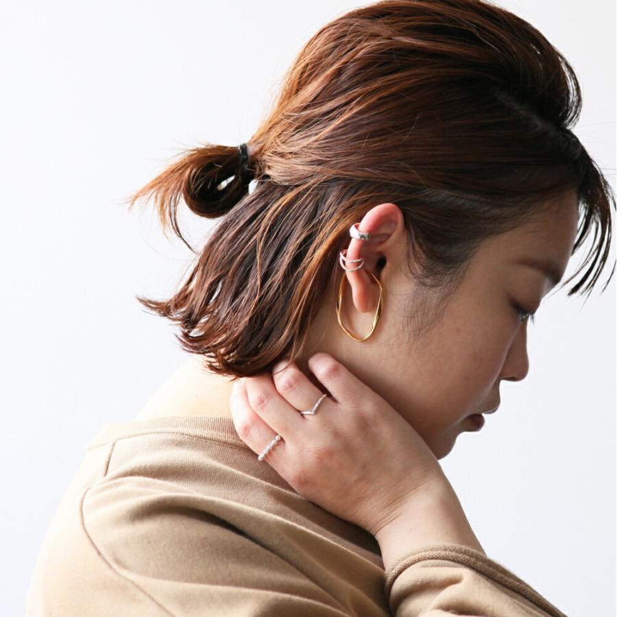 UNKNOWN. (アンノウン) / Goldplate U418 RIPPLING イヤーカフ L - ゴールド (片耳タイプ)  レディース メンズ ユニセックス イヤカフ ノンホー… | UNKNOWN. | 07