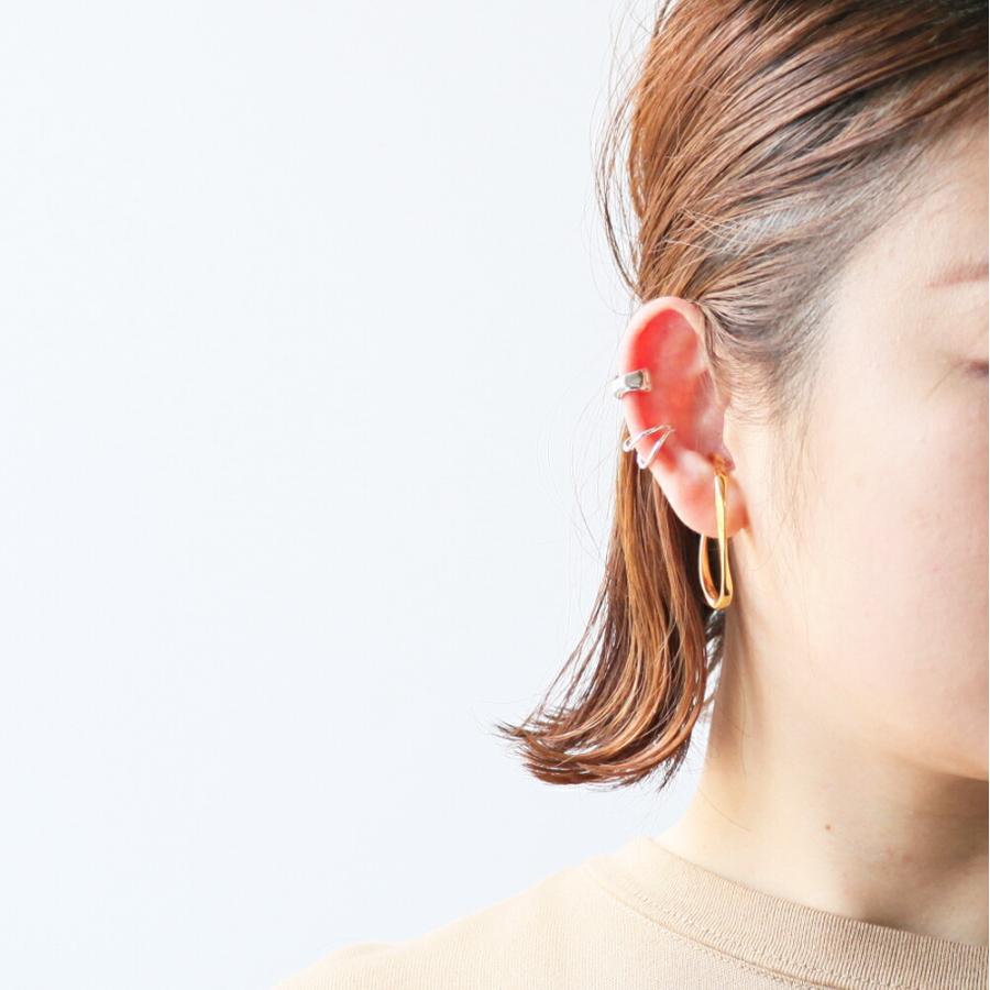 UNKNOWN. (アンノウン) / Goldplate U418 RIPPLING イヤーカフ L - ゴールド (片耳タイプ)  レディース メンズ ユニセックス イヤカフ ノンホー… | UNKNOWN. | 09