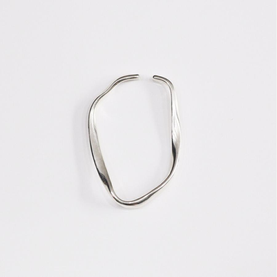 UNKNOWN. (アンノウン) / silver925 U418 RIPPLING イヤーカフ L - シルバー (片耳タイプ)  レディース メンズ ユニセックス イヤカフ ノンホー… | UNKNOWN.