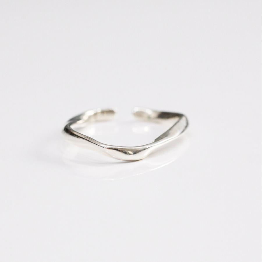 UNKNOWN. (アンノウン) / silver925 U418 RIPPLING イヤーカフ L - シルバー (片耳タイプ)  レディース メンズ ユニセックス イヤカフ ノンホー… | UNKNOWN. | 03