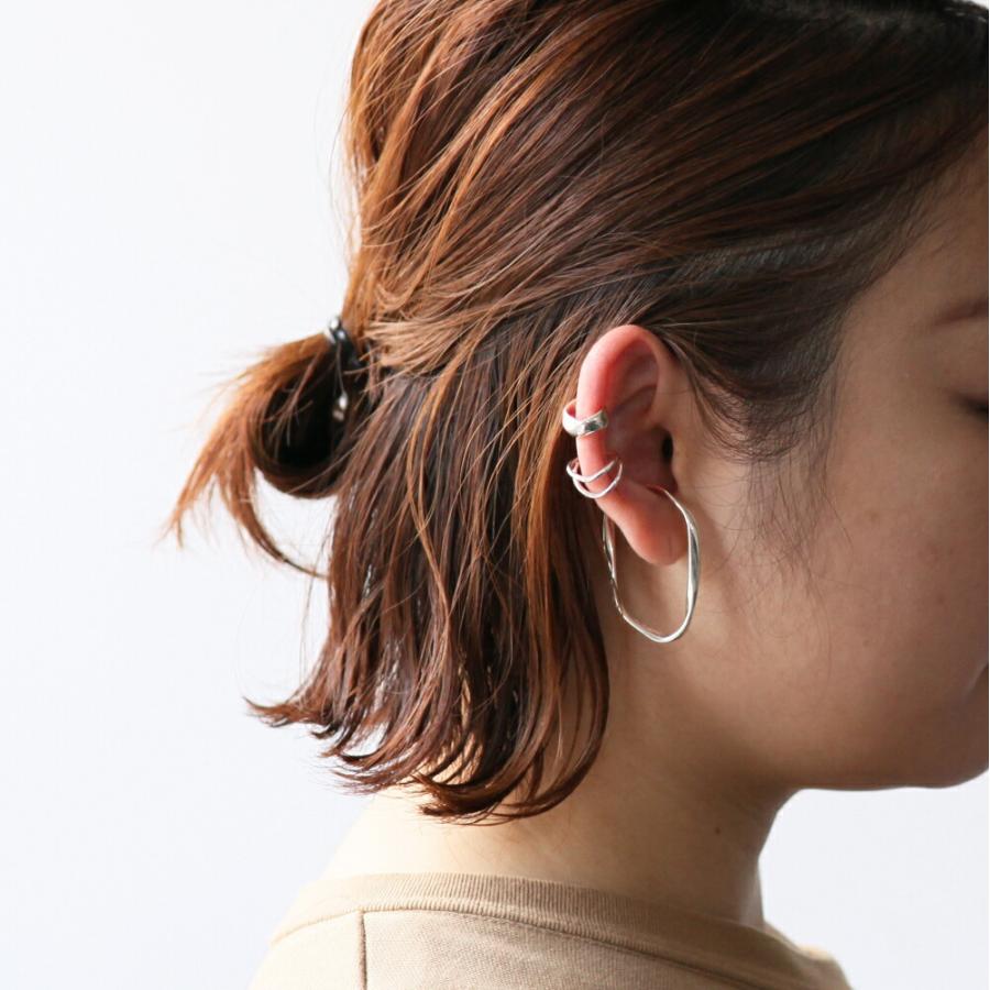 UNKNOWN. (アンノウン) / silver925 U418 RIPPLING イヤーカフ L - シルバー (片耳タイプ)  レディース メンズ ユニセックス イヤカフ ノンホー… | UNKNOWN. | 08