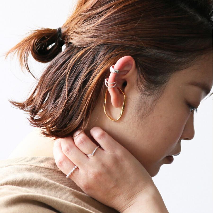 UNKNOWN. (アンノウン) / silver925 U423 MELT1 イヤーカフ - シルバー (片耳タイプ)  レディース メンズ ユニセックス イヤカフ ノンホール ギ… | UNKNOWN. | 07