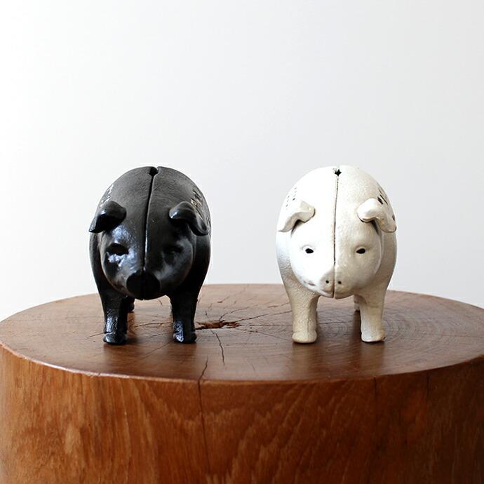 Hams Standing Pig Bank - White ハムズスタンディングピッグバンク ピギーバンク 貯金箱 ホワイト | WHYTO | 08