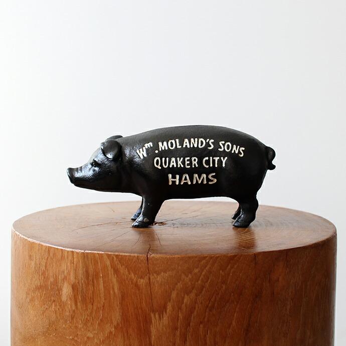 Hams Standing Pig Bank - Black ハムズスタンディングピッグバンク ピギーバンク 貯金箱 ブラック | 