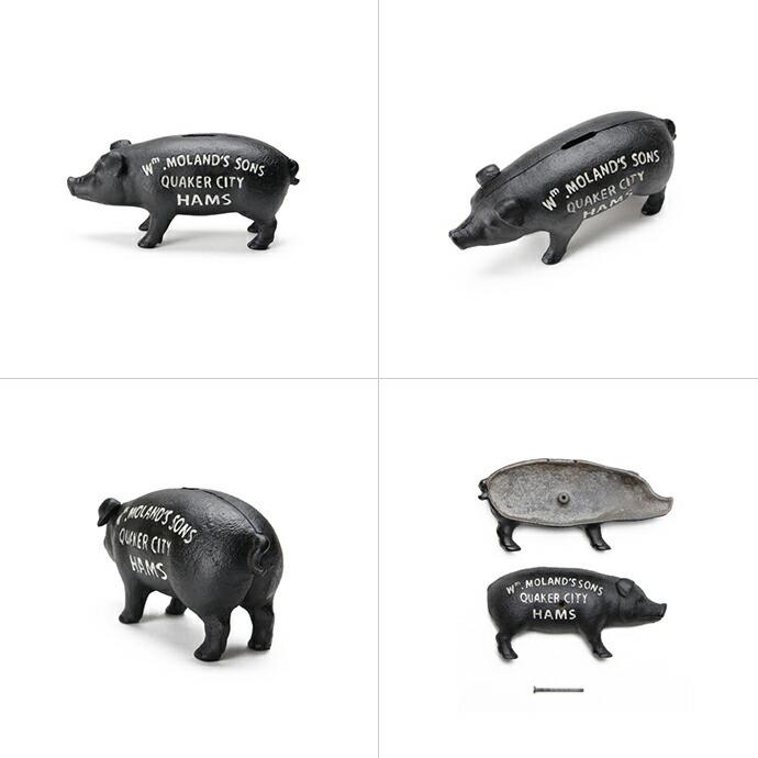 Hams Standing Pig Bank - Black ハムズスタンディングピッグバンク ピギーバンク 貯金箱 ブラック |  | 11