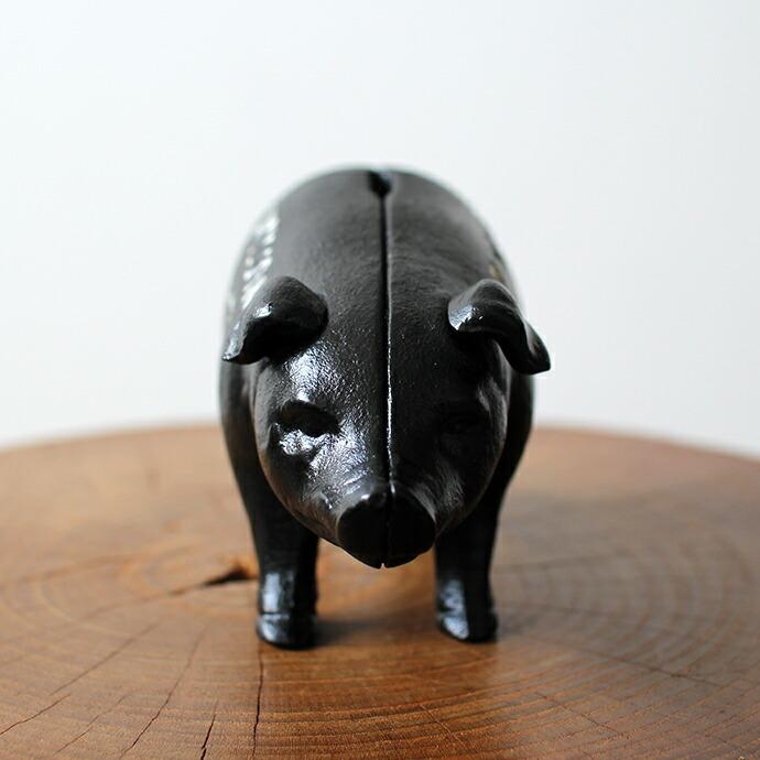 Hams Standing Pig Bank - Black ハムズスタンディングピッグバンク ピギーバンク 貯金箱 ブラック |  | 06