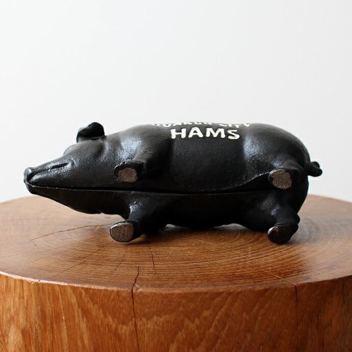 Hams Standing Pig Bank - Black ハムズスタンディングピッグバンク ピギーバンク 貯金箱 ブラック |  | 07