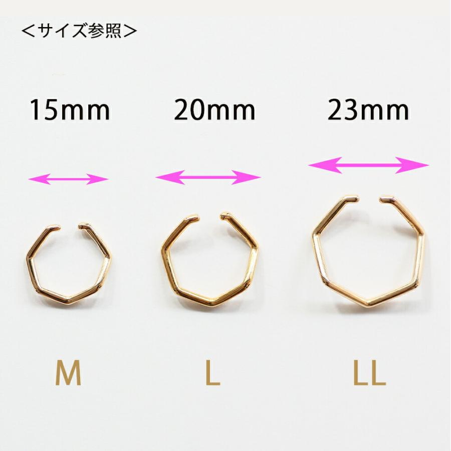 siki (シキ) / NNK-EC01M-SVGP / 七角形イヤーカフ - ゴールド M |  | 11