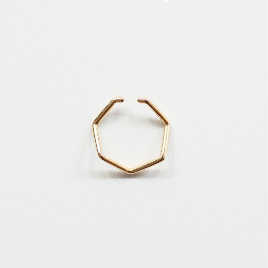 siki (シキ) / NNK-EC01LL-SVGP / 七角形イヤーカフ - ゴールド LL |  | 01