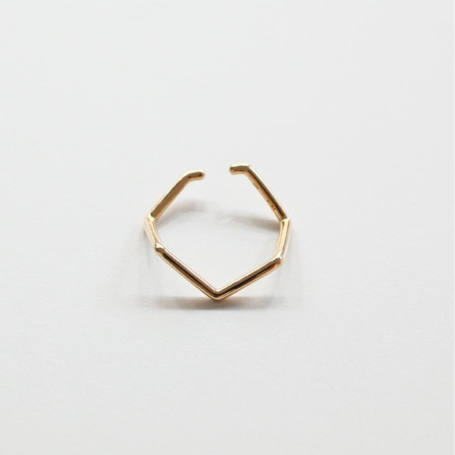 siki (シキ) / NNK-EC01LL-SVGP / 七角形イヤーカフ - ゴールド LL |  | 02