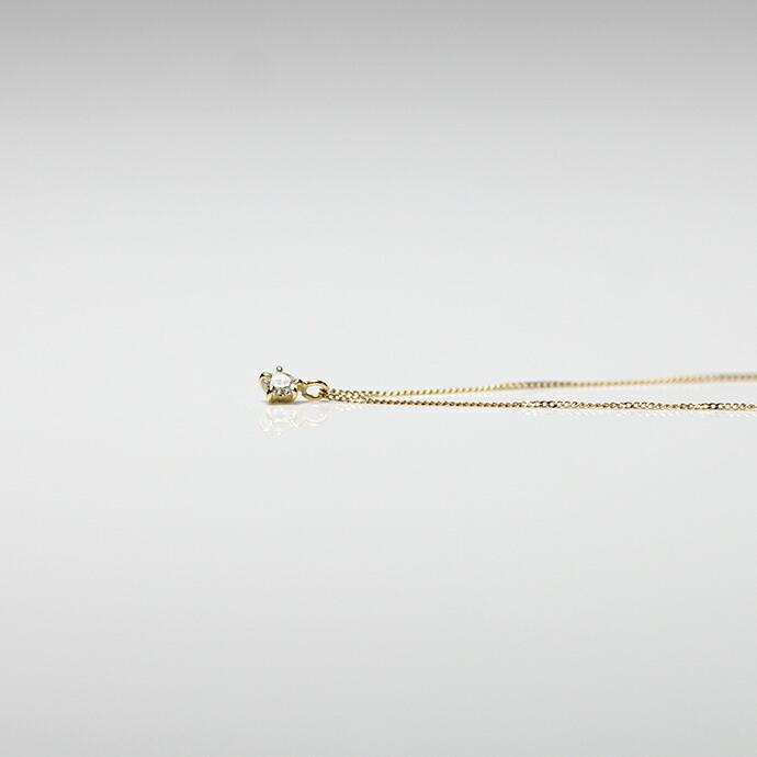 イロンデール エペパン hirondelle et pepin / k18 hn-20fw-538 5つ爪ダイヤ ネックレス / ゴールド レディース ギフト プレゼント アクセサリ… | hirondelle | 01