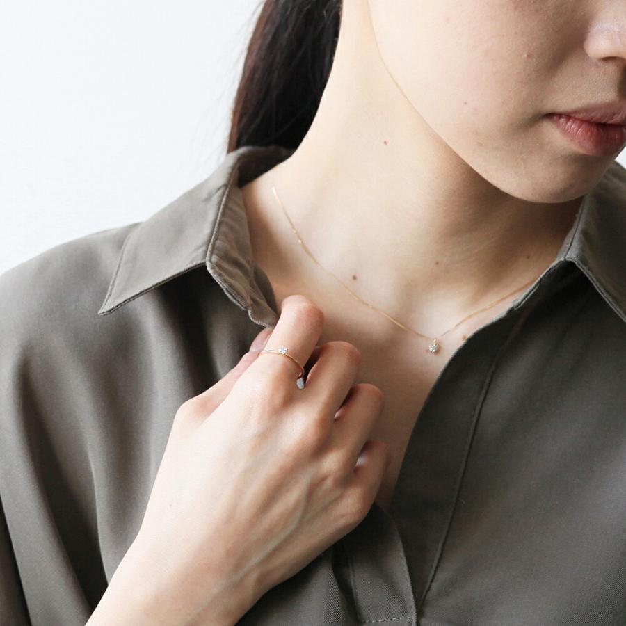 イロンデール エペパン hirondelle et pepin / k18 hn-20fw-538 5つ爪ダイヤ ネックレス / ゴールド レディース ギフト プレゼント アクセサリ… | hirondelle | 05