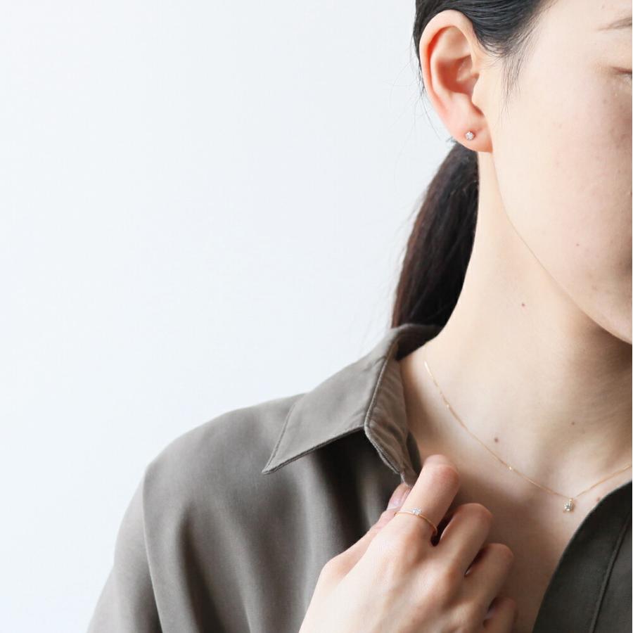 イロンデール エペパン hirondelle et pepin / k18 hp-20fw-640 5つ爪ダイヤ ピアス / ゴールド (片耳タイプ) レディース ギフト プレゼント ア… | hirondelle | 06