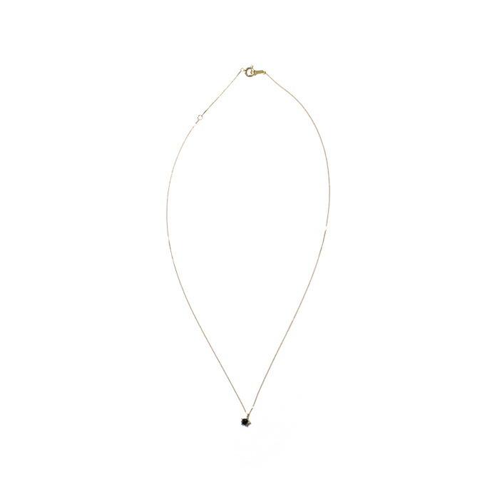 イロンデール エペパン hirondelle et pepin / k18 hn-20fw-539 5つ爪ブラックダイヤ ネックレス / ゴールド レディース ギフト プレゼント ア… | hirondelle | 04