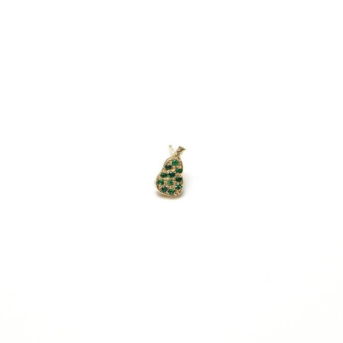 イロンデール エペパン hirondelle et pepin / k18 hp-20fw-644 フルーツパヴェ pear 梨 ピアス / ゴールド (片耳タイプ) レディース ギフト プ… | hirondelle | 01