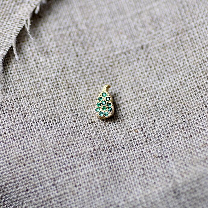 イロンデール エペパン hirondelle et pepin / k18 hp-20fw-644 フルーツパヴェ pear 梨 ピアス / ゴールド (片耳タイプ) レディース ギフト プ… | hirondelle | 08