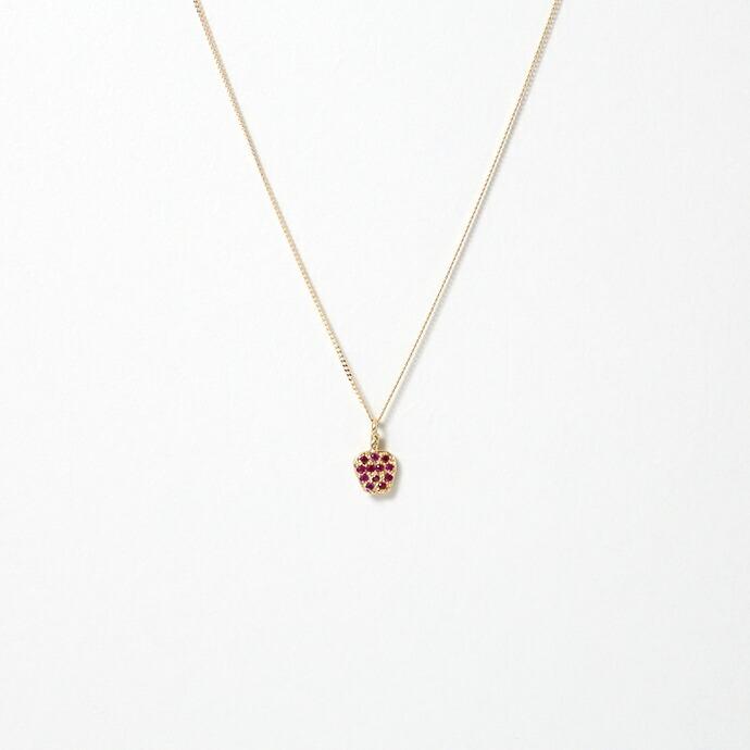 イロンデール エペパン hirondelle et pepin / k18 hn-20fw-542 フルーツパヴェ apple りんご ネックレス / ゴールド レディース ギフト プレゼ… | hirondelle | 01