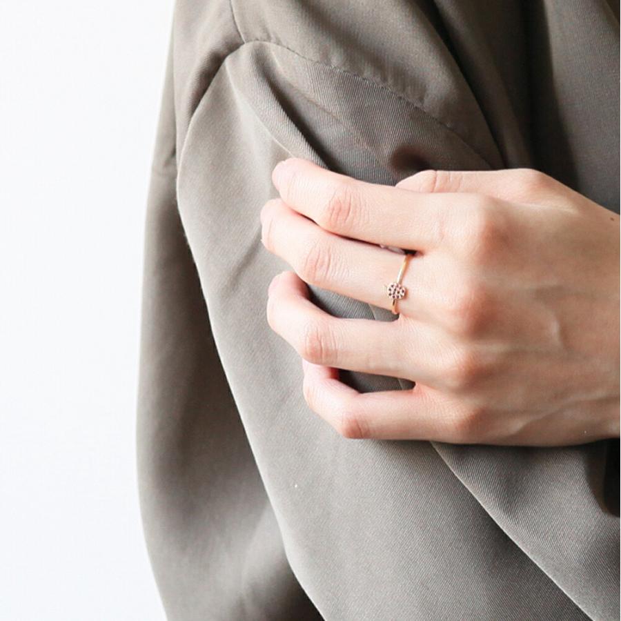 イロンデール エペパン hirondelle et pepin / k18 hr-20fw-565 フルーツパヴェ apple りんご リング / ゴールド レディース 指輪 ギフト プレ… | hirondelle | 05