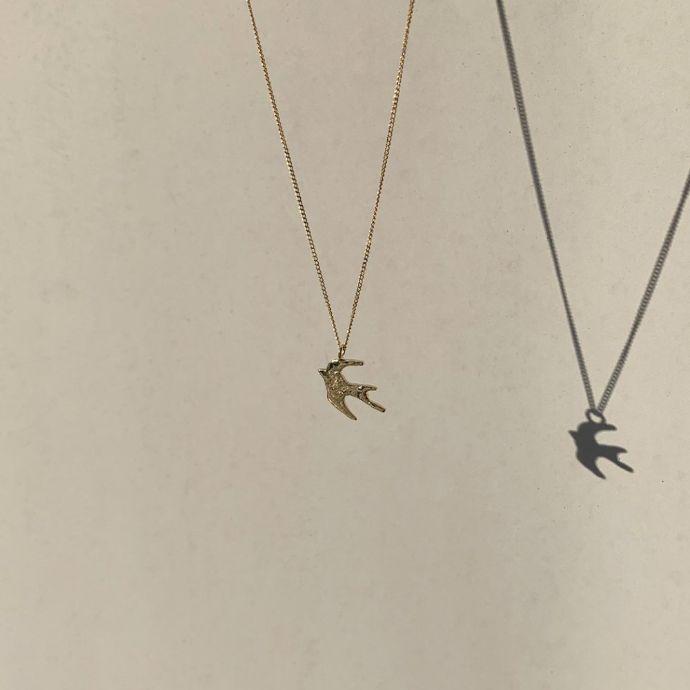 イロンデール エペパン hirondelle et pepin / k18 hn-20fw-544 hirondelle ツバメ ネックレス / ゴールド レディース ギフト プレゼント アク… | hirondelle