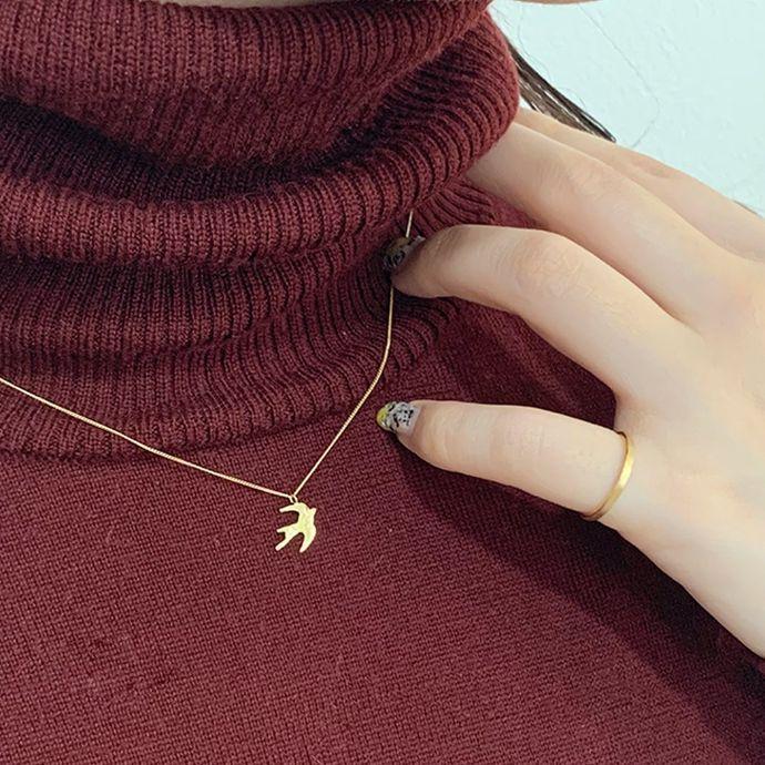 イロンデール エペパン hirondelle et pepin / k18 hn-20fw-544 hirondelle ツバメ ネックレス / ゴールド レディース ギフト プレゼント アク… | hirondelle | 07