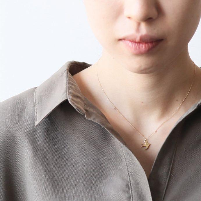 イロンデール エペパン hirondelle et pepin / k18 hn-20fw-544 hirondelle ツバメ ネックレス / ゴールド レディース ギフト プレゼント アク… | hirondelle | 08