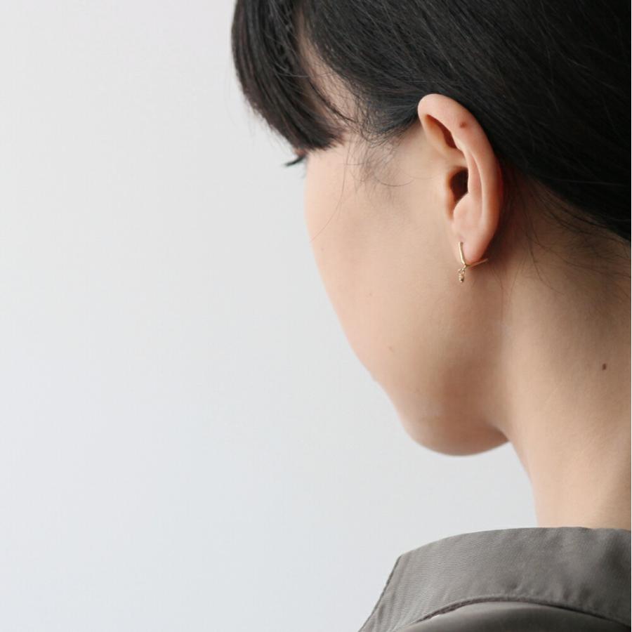 【廃番商品】hirondelle et pepin（イロンデールエペパン） / k18 hp-20fw-642 swing dia スウィングダイヤ ピアス / ゴールド (片耳タイプ) | hirondelle | 08