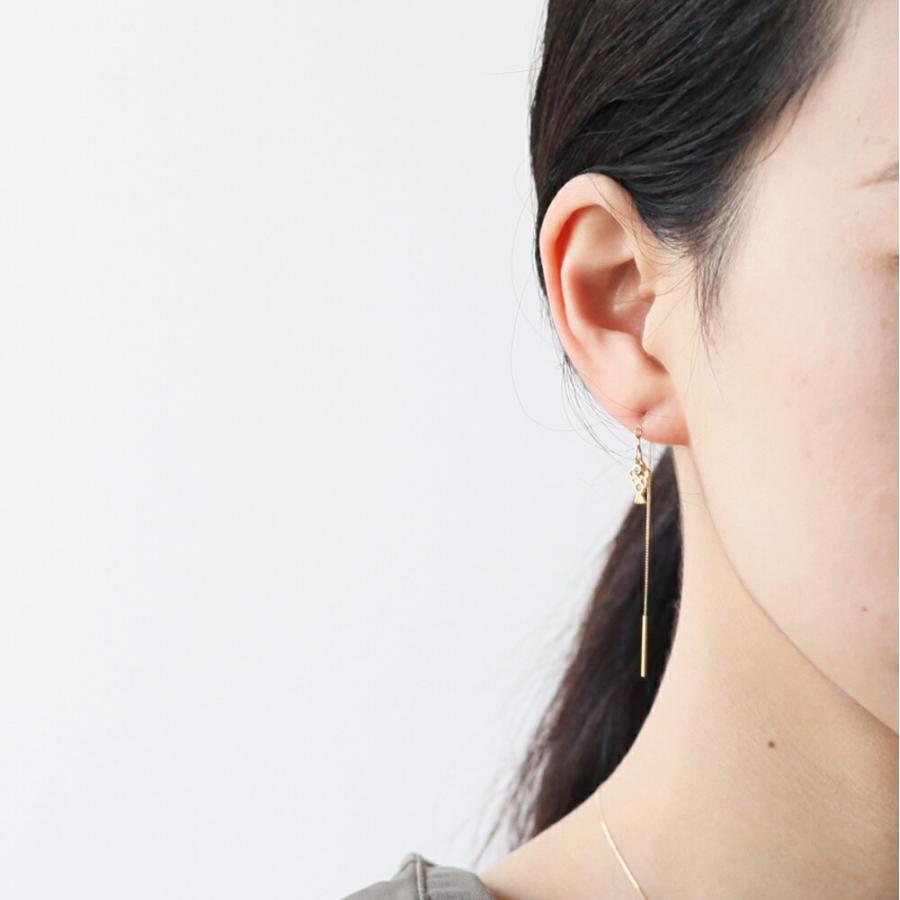 イロンデール エペパン hirondelle et pepin / k18 hp-20fw-643 fishing ピアス / ゴールド (片耳タイプ) レディース ギフト プレゼント アクセ… | hirondelle