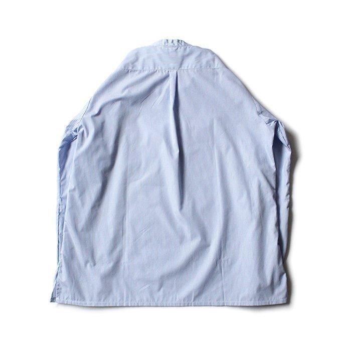 modAS / Sommer Fischerhemd - azur モダス サマーフィッシングシャツ ライトブルーストライプ |  | 01