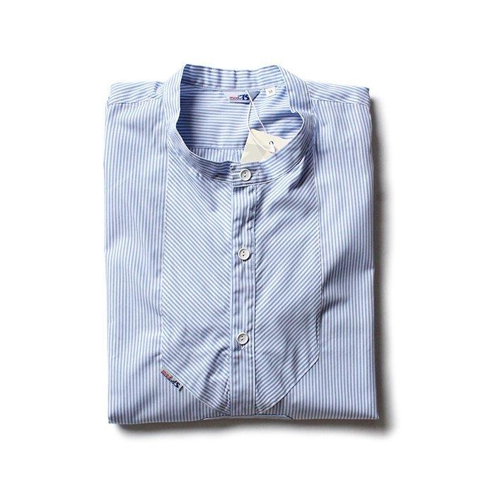 modAS / Sommer Fischerhemd - azur モダス サマーフィッシングシャツ ライトブルーストライプ |  | 02