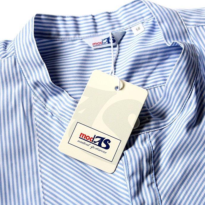 modAS / Sommer Fischerhemd - azur モダス サマーフィッシングシャツ ライトブルーストライプ |  | 07