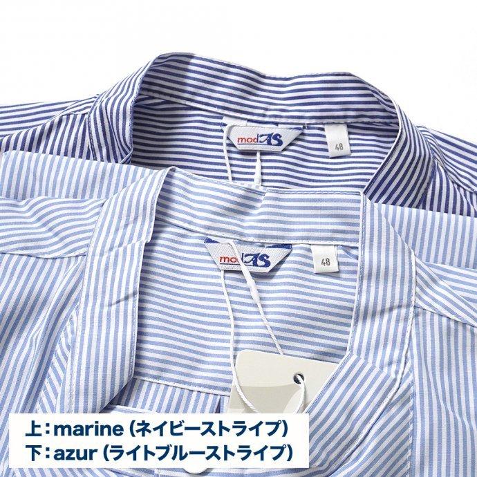 modAS / Sommer Fischerhemd - azur モダス サマーフィッシングシャツ ライトブルーストライプ |  | 08