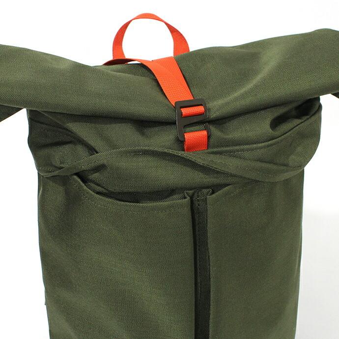 BRAASI INDUSTRY（ブラアシィインダストリー） / メンズ リュック 大容量 防水 通勤 通学 新生活 LEVO - 25L Khaki/Orange 耐水ロールトップバ… |  | 03