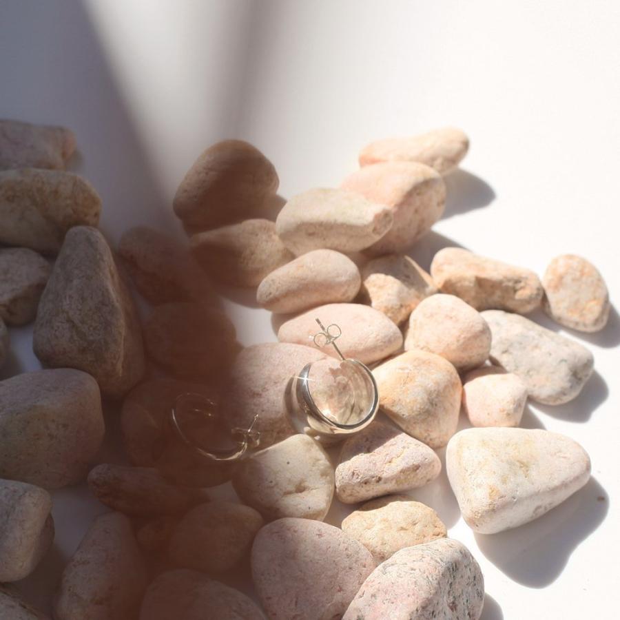 CALLMOON（コールムーン） / ESS012-S Arc hoops - small ピアス - シルバー レディース メンズ ユニセックス ギフト プレゼント アクセサリー 20代 30代 40代… | 