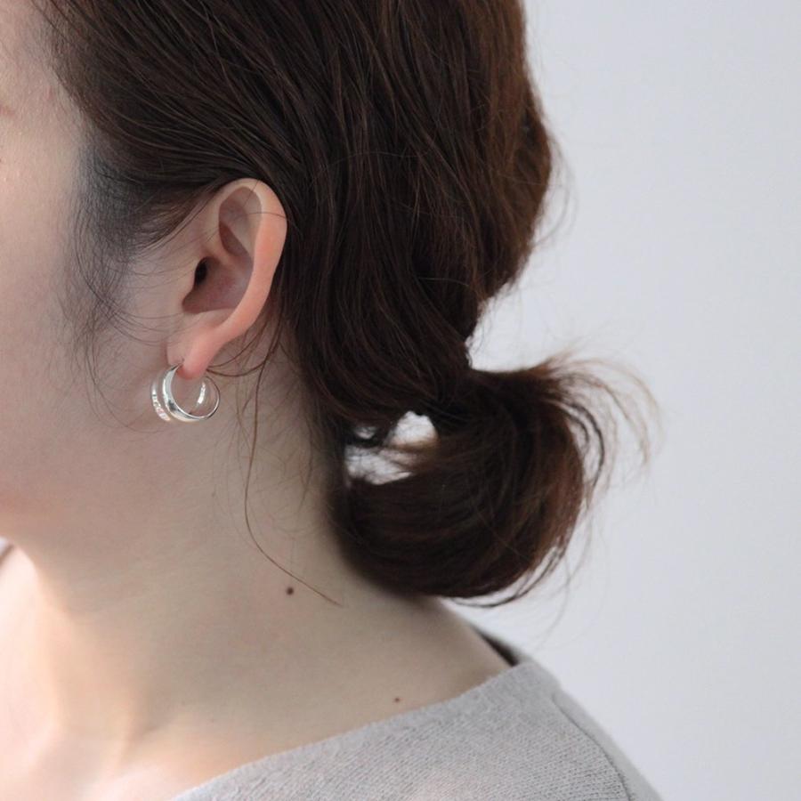 CALLMOON（コールムーン） / ESS012-S Arc hoops - small ピアス - シルバー レディース メンズ ユニセックス ギフト プレゼント アクセサリー 20代 30代 40代… |  | 02
