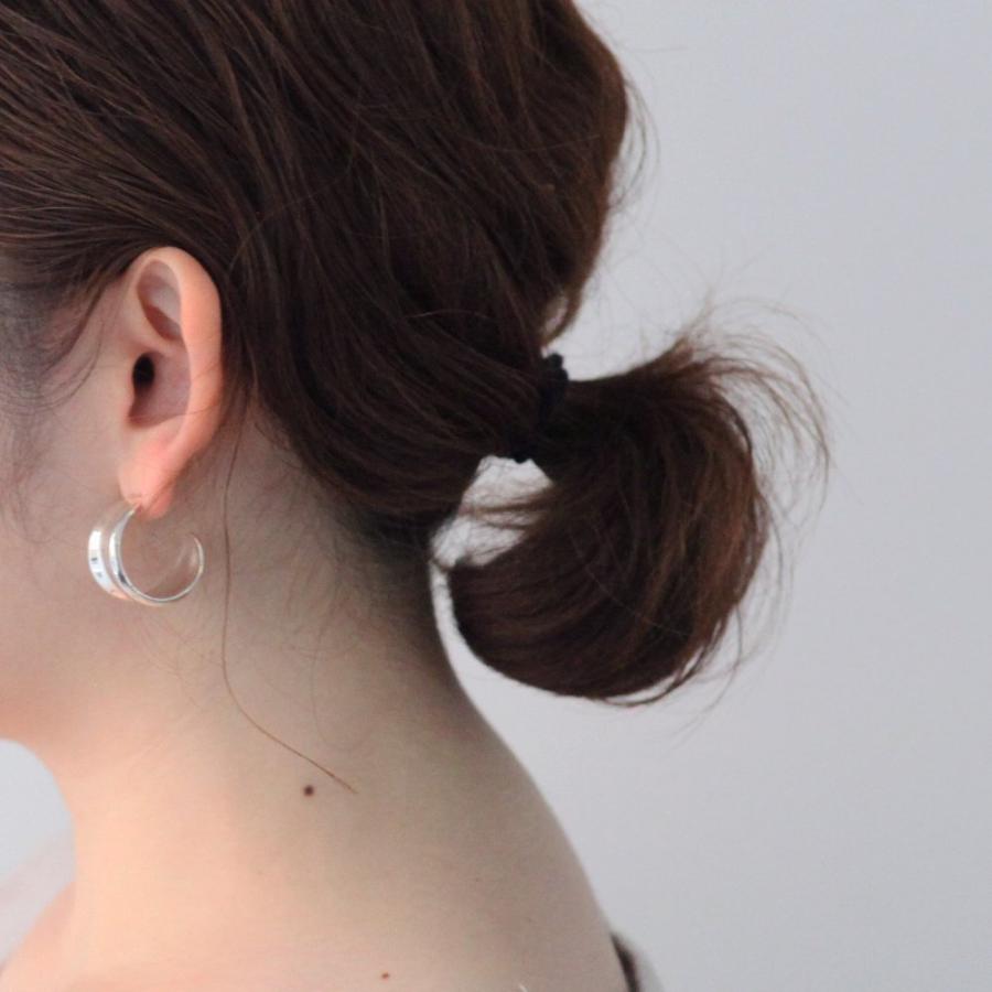 CALLMOON（コールムーン） / ESS012 Arc hoops ピアス - シルバー レディース メンズ ユニセックス ギフト プレゼント アクセサリー 20代 30代 40代 あす楽 送… |  | 01