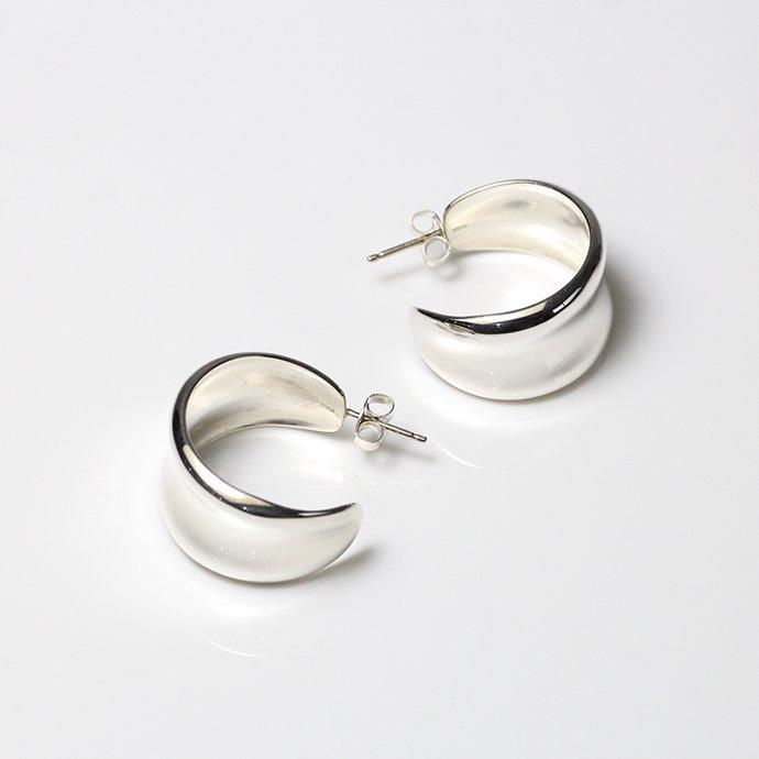 CALLMOON（コールムーン） / ESS012 Arc hoops ピアス - シルバー レディース メンズ ユニセックス ギフト プレゼント アクセサリー 20代 30代 40代 あす楽 送… |  | 02