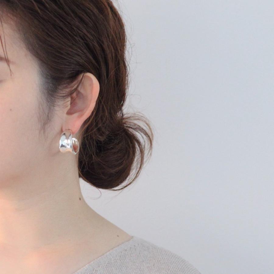 CALLMOON（コールムーン） / ESS012 Arc hoops ピアス - シルバー レディース メンズ ユニセックス ギフト プレゼント アクセサリー 20代 30代 40代 あす楽 送… |  | 03