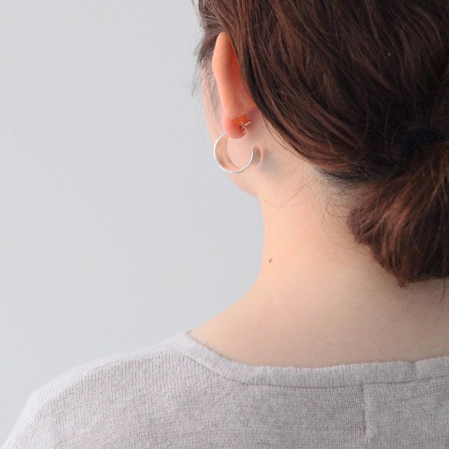 CALLMOON（コールムーン） / ESS012 Arc hoops ピアス - シルバー レディース メンズ ユニセックス ギフト プレゼント アクセサリー 20代 30代 40代 あす楽 送… |  | 08