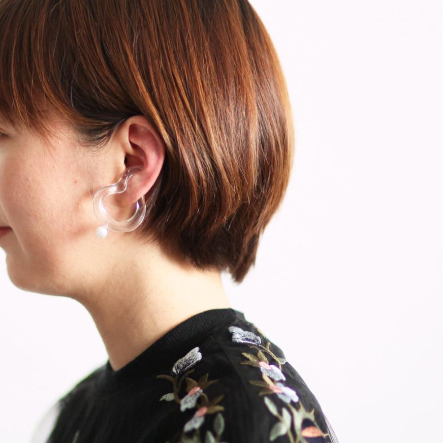Iria Ashimine（イリア アシミネ） /イヤーカフ   大ぶり WAVE1 レディース ノンホール ギフト プレゼント 記念日 アクセサリー ジュエリー 透明 クリア 素材 … |  | 03