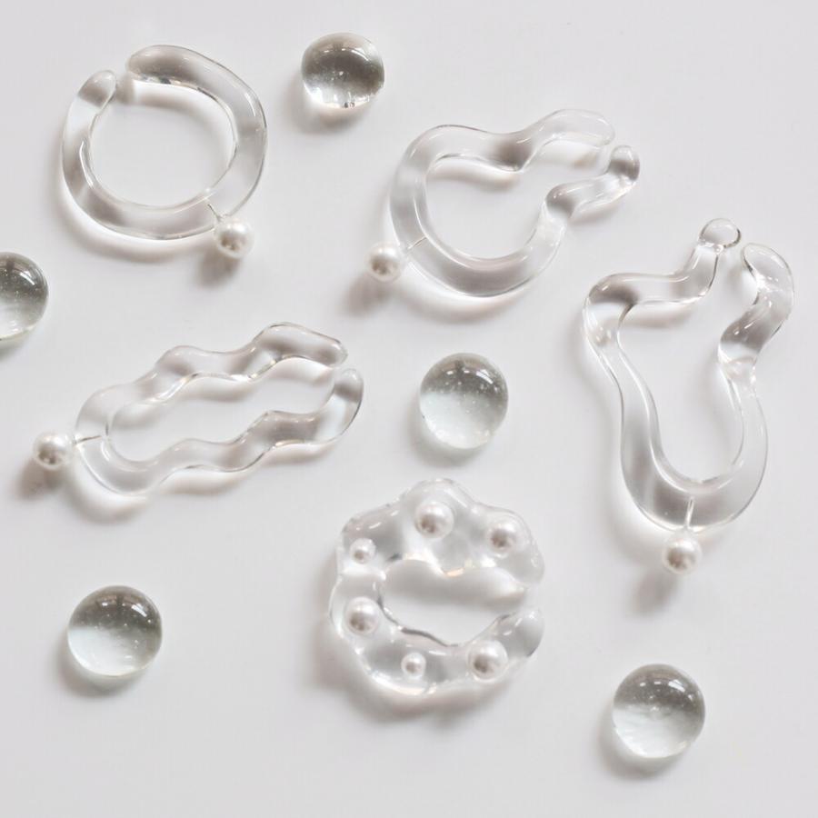 Iria Ashimine（イリア アシミネ） /イヤーカフ   大ぶり WAVE1 レディース ノンホール ギフト プレゼント 記念日 アクセサリー ジュエリー 透明 クリア 素材 … |  | 08