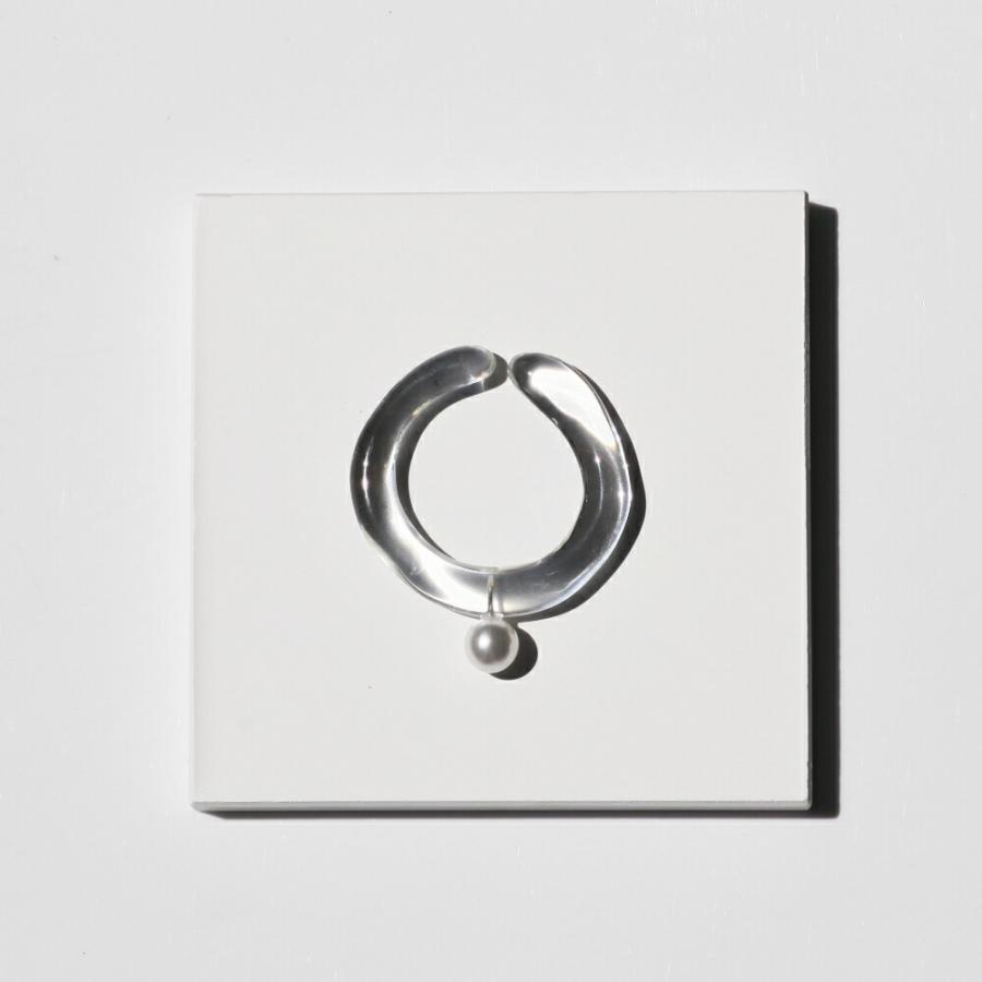 Iria Ashimine（イリア アシミネ） /  イヤーカフ 大ぶり WAVE2 レディース イヤカフ ノンホール ギフト プレゼント 記念日 アクセサリー ジュエリー 透明 ク… | 