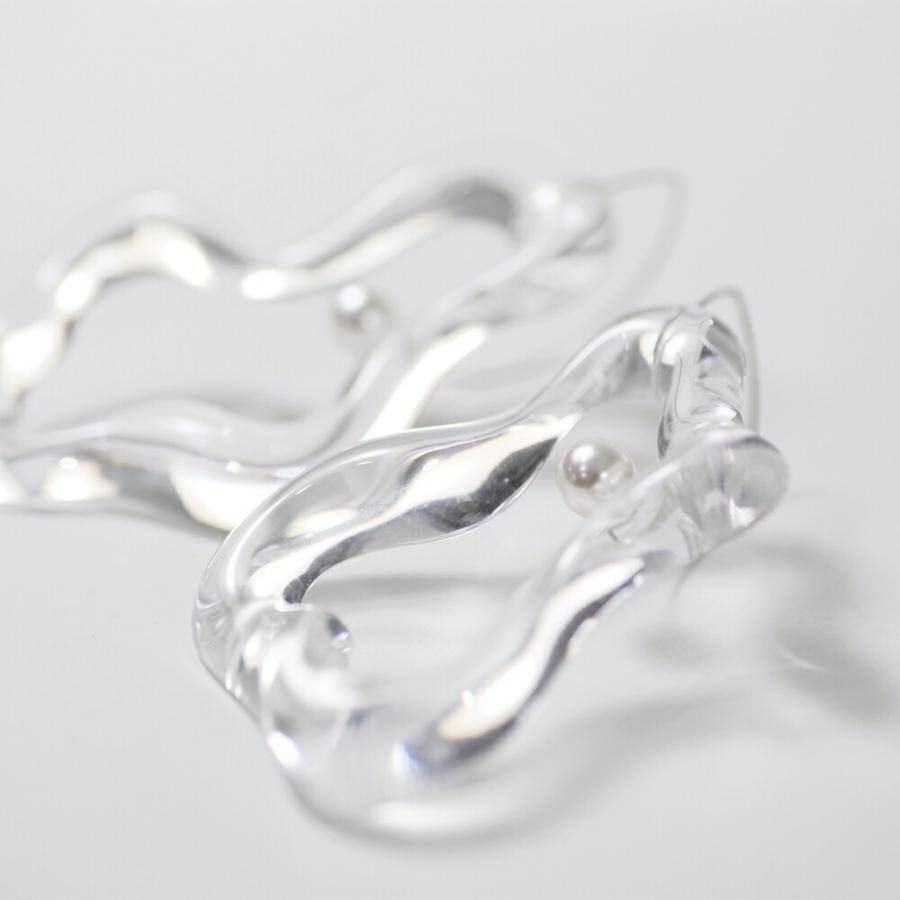 Iria Ashimine（イリア アシミネ） / Pacific oyster ピアス - CLEAR レディース ギフト プレゼント 記念日 アクセサリー ジュエリー 透明 クリア 素材 樹脂 … | clear | 04