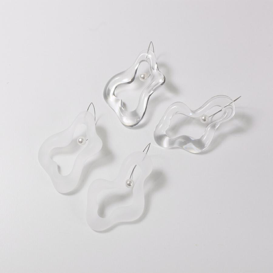 Iria Ashimine（イリア アシミネ） / Pacific oyster ピアス - CLEAR レディース ギフト プレゼント 記念日 アクセサリー ジュエリー 透明 クリア 素材 樹脂 … | clear | 06